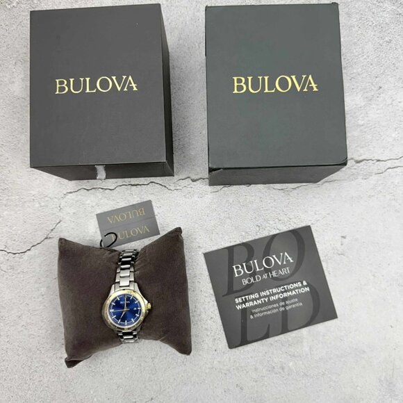 Bulova Women's Quartz Calendar Silver-Tone Calendar Watch 30MM 98M138 - Picture 3 of 6